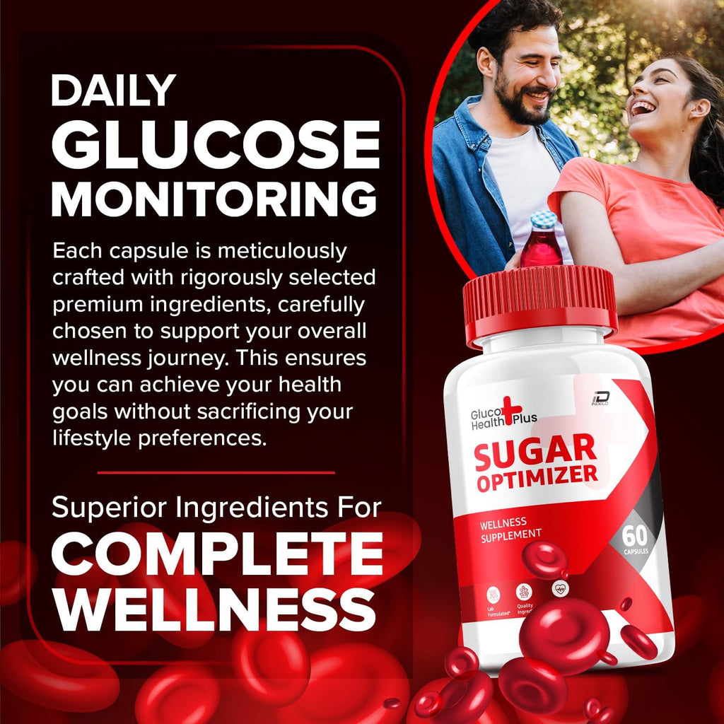 Gluco Health Plus Cápsulas – Suplemento Avanzado para el Control de Niveles Saludables, Fórmula Natural, 3 Envases (180 Cápsulas)