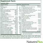 NaturesPlus Source of Life Sin Hierro - 180 Comprimidos (Paquete de 2) - Suplemento Multivitamínico y Mineral con Vitamina D3 - Apoya la Energía y el Bienestar - Sin Gluten, Vegetariano - 120 Porciones Totales
