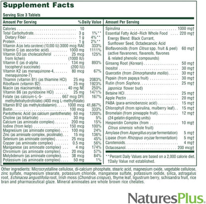NaturesPlus Source of Life Sin Hierro - 180 Comprimidos (Paquete de 2) - Suplemento Multivitamínico y Mineral con Vitamina – Image 4