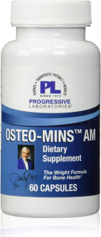 Progressive Labs Osteo-Mins AM Suplemento, 60 Cápsulas