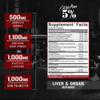 Rich Piana 5% Nutrition Liver & Organ Defender Cycle Support Plus NAC | Apoyo Hepático, Próstata, Corazón, Riñones y Piel | Cardo Mariano, Saw Palmetto, Espino Blanco (30-90 Servicios)