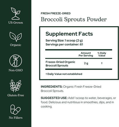 Eclectic Herb - Polvo de Brotes de Brócoli – La vitamina K contribuye al mantenimiento de los huesos en – Image 2