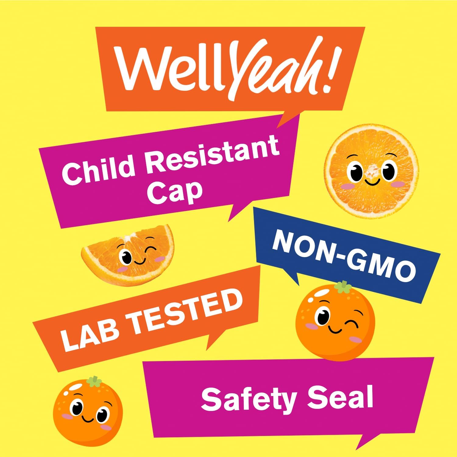 WellYeah Kids Vitamin C Gummies (250mg) - 60 Gominolas