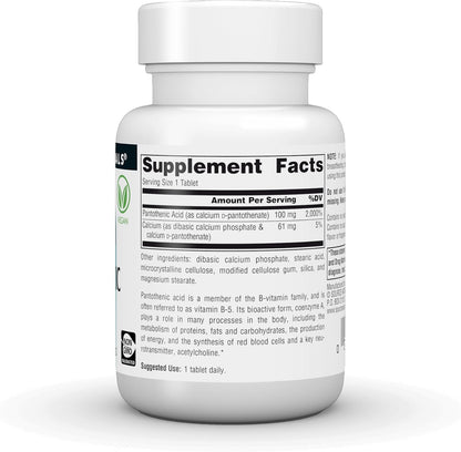 Source Naturals Ácido Pantoténico 100 mg - – El ácido pantoténico contribuye a la reducción del cansancio y la – Image 2