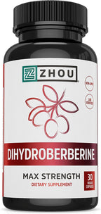 Zhou Berberine con Uva de Oregón - 1000mg por Cápsula, 60 Cápsulas Vegetales