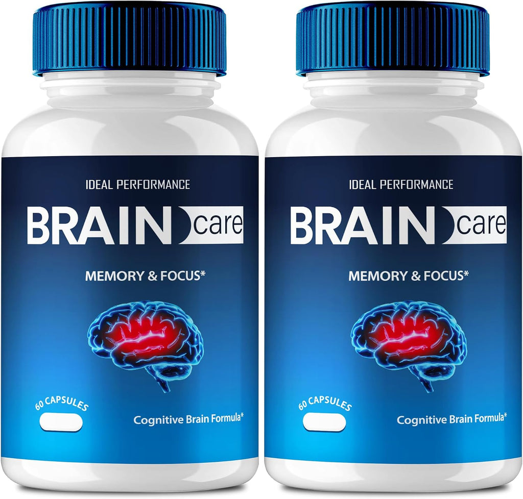 Brain Care Cápsulas para la Memoria y la Concentración - Fórmula Avanzada para la Salud Nerviosa (Pack de 2)