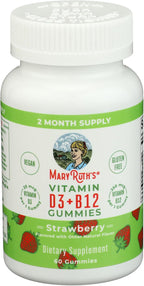Gominolas de Vitamina D3 y B12 de Mary Ruth's - 60 unidades