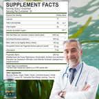 Fitfido Gominolas de Musgo de Mar Irlandés 3000mg con Bladderwrack, 60 unidades