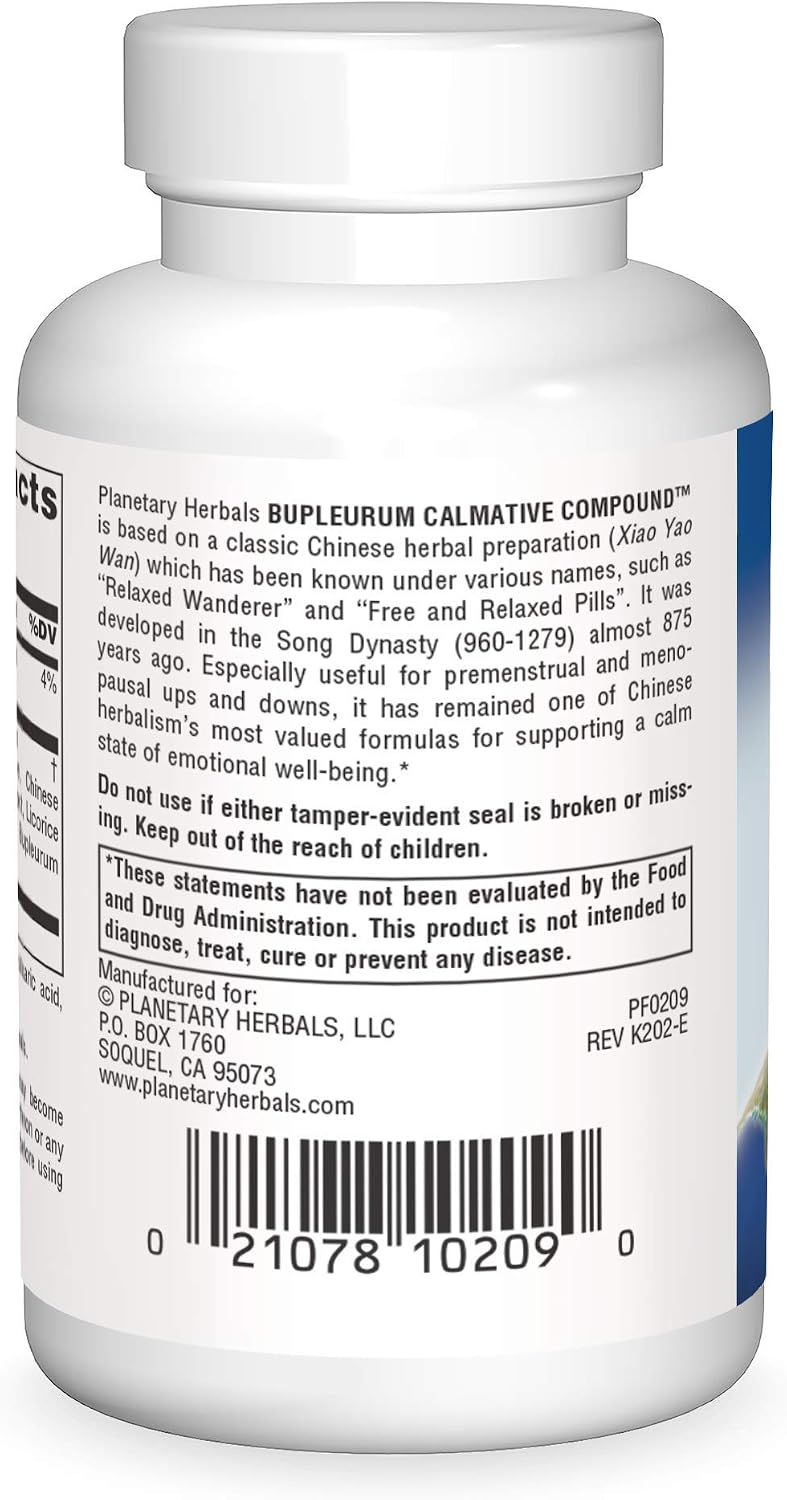 Planetary Herbals Bupleurum Calmative Compound – 60 Comprimidos