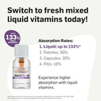 Vitabaum® Multivitamin 50+ para Ella - Sistema Twist and Mix™ - 30 Viales de 10ml - Vegano