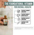 Plant-D3 Vitamina D3 Orgánica 5000 UI - Gotas Sublinguales Veganas