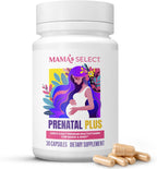 Mama's Select Vitaminas Prenatales – Sin Alérgenos, MTHFR Friendly, Folato Metilado, 1 Vez al Día, Vegano