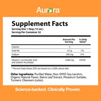 Aurora Nutrascience Vitamina C Liposomal Líquida - 3000 mg por Dosis - Sin Azúcar - 32 Sobres Individuales Sabor Naranja