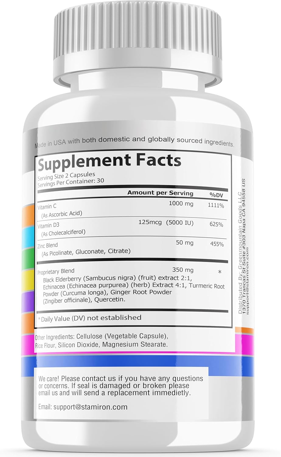 Apoyo Inmune 8 en 1: Quercetina, Zinc, Vitamina C y D3 - 60 Cápsulas
