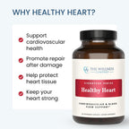 The Wellness Company Healthy Heart - Apoyo Cardiovascular, Flujo Sanguíneo, Óxido Nítrico y Niveles de Colesterol Saludables | 120 comprimidos (2 Meses)