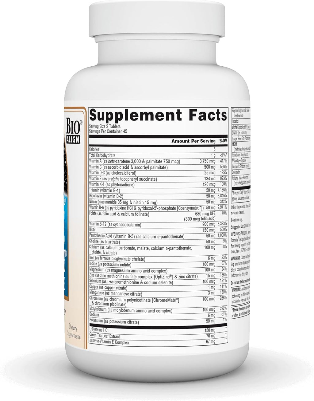 Source Naturals Life Force Multiple Multivitamínico Diario - 90 Comprimidos