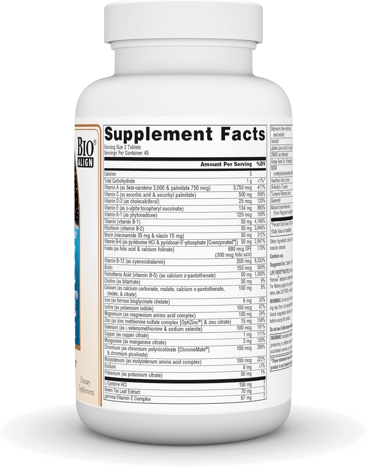 Source Naturals Life Force Multiple Multivitamínico Diario - 90 Comprimidos