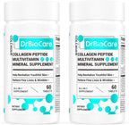 DrBioCare Péptidos de Colágeno para Mujeres - Suplemento de Belleza con Vitaminas y Minerales, 120 Comprimidos