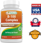 Best Naturals B-100 Complex para adultos, 120 Cápsulas