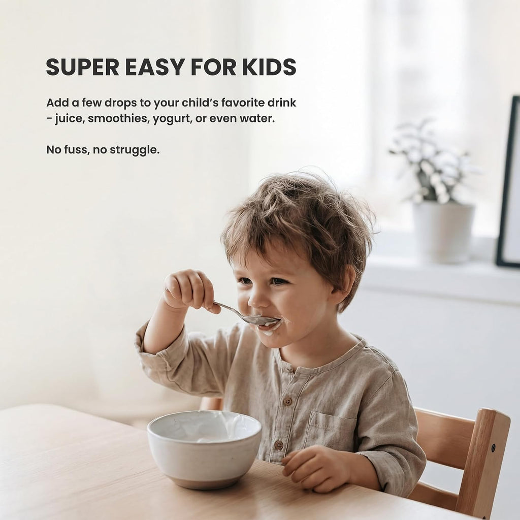 NutraChamps Kids Vitamin D3 K2 Drops - Gotas de Vitamina D3 y K2 MK-7 para Niños, 1000 UI, 300 Servicios