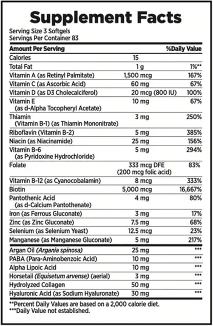 Nature's Bounty Biotina 5000 mcg - 250 – El funcionamiento normal del sistema nervioso. – Image 2