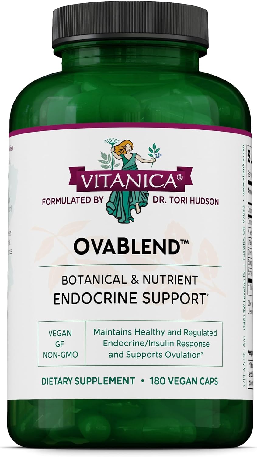 Vitanica Ovablend, Hormone Balance Support, Vegan, 180 Capsules