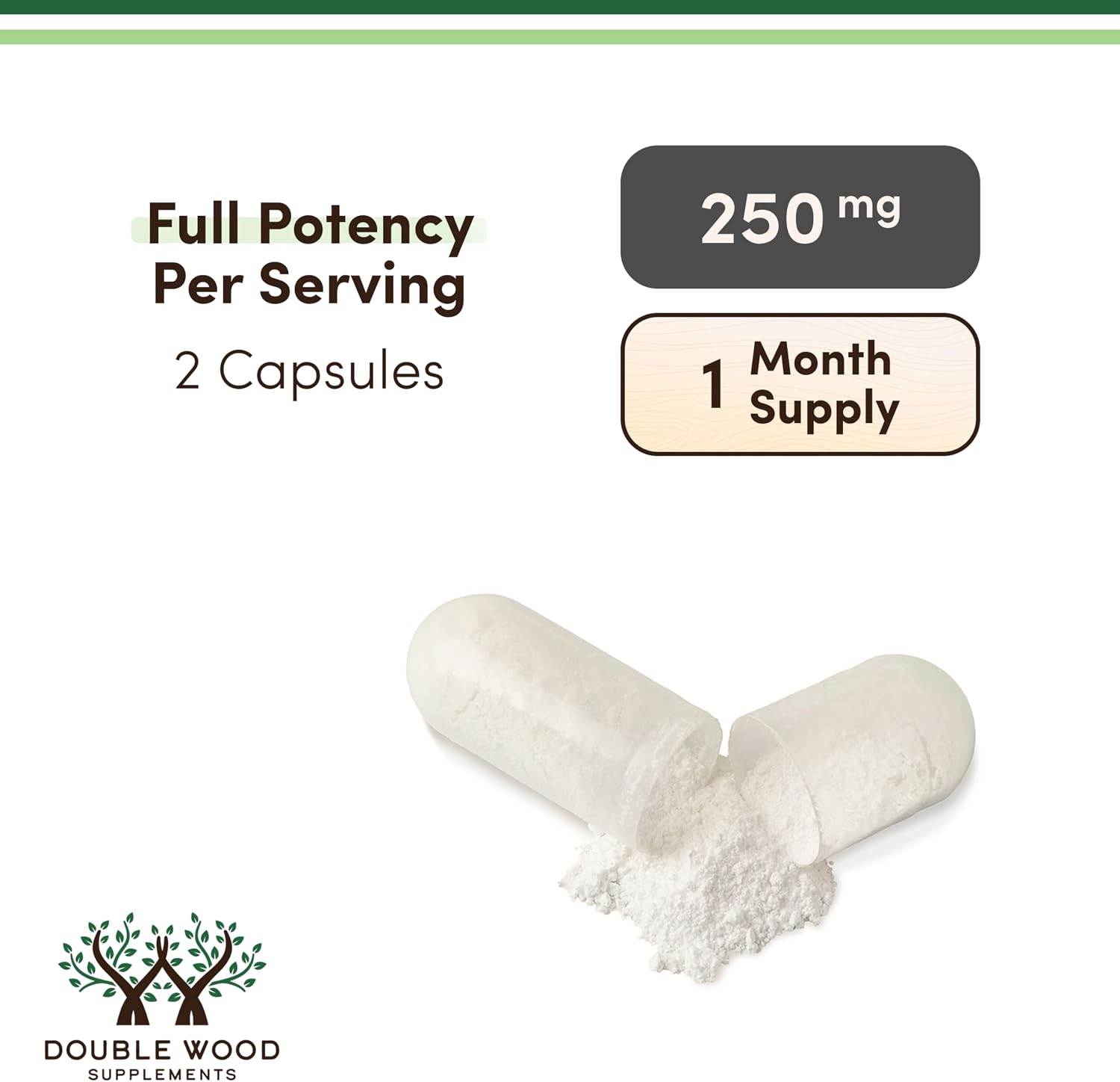 Suplemento NMN - 99% Pureza Verificada - 125mg por Cápsula de Nicotinamida Mononucleótido, 60 Cápsulas, de Double Wood Supplements