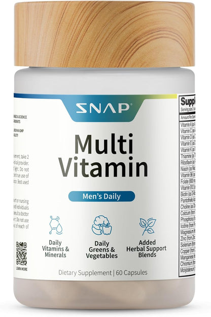 Snap Supplements Multivitamínico para – Apoyo energético: La vitamina B12, la vitamina D y el zinc contribuyen al – Image 1