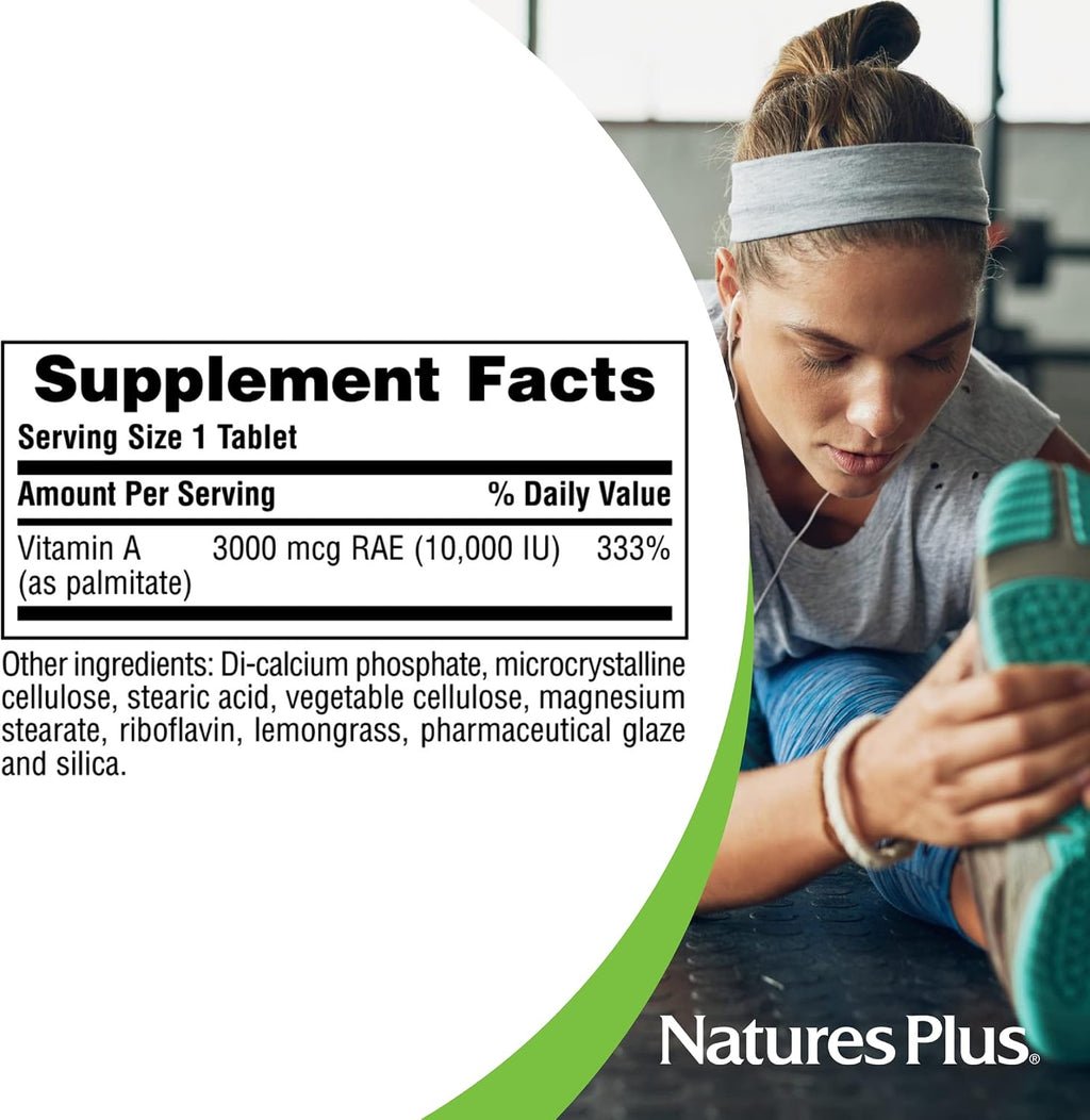 NaturesPlus Vitamina A 10.000 UI – 90 Comprimidos Hidrodispersables