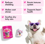 LEGITPET Omega 3 Aceite de Salmón de Alaska - Snacks Masticables para Perros (30 unidades)