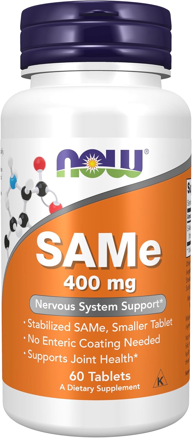 NOW Foods SAMe 400 mg – 60 Comprimidos