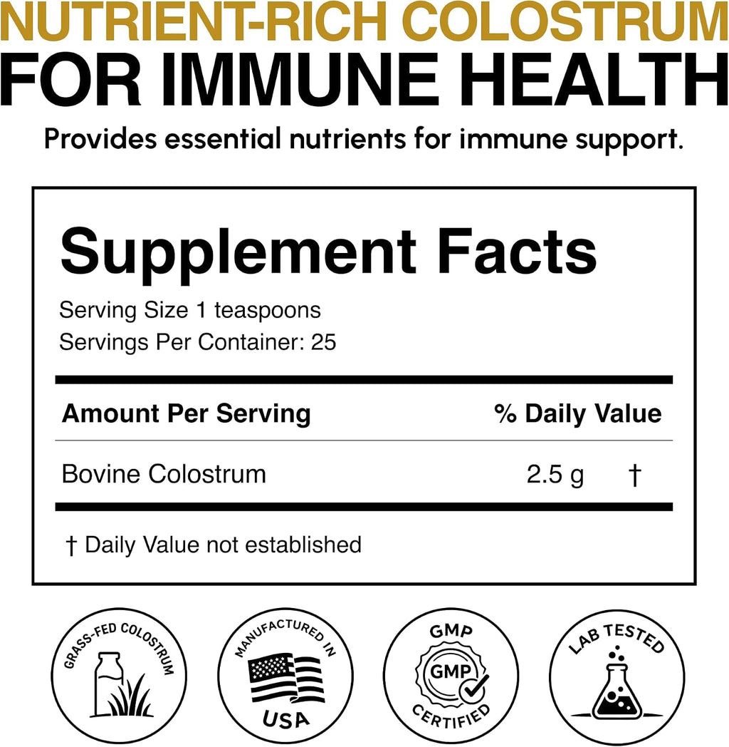 Oramune Gold Soporte Inmunológico – Calostro bovino líquido con factores de transferencia y lactoferrina (118 ml)