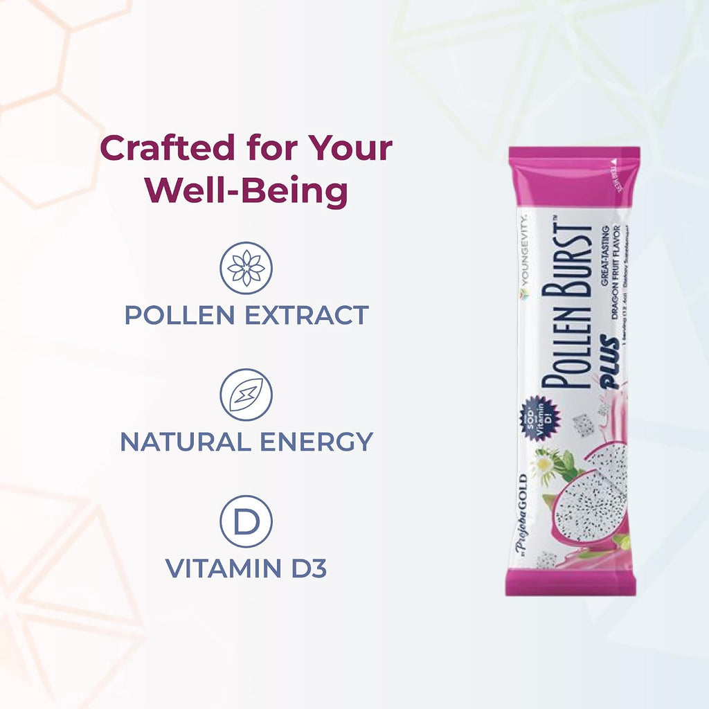Youngevity ProJoba Pollen Burst™ Dragon Fruit - 30 sticks