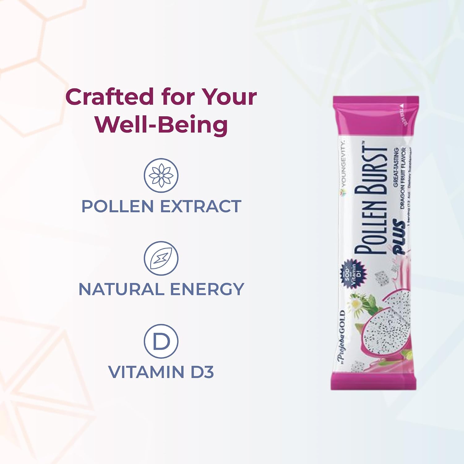 Youngevity ProJoba Pollen Burst™ Dragon Fruit - 30 sticks