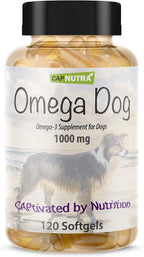 Omega Dog Aceite de Pescado para Perros - Omega 3, 240 cápsulas blandas masticables