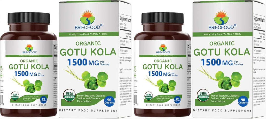 Gotu Kola Orgánico 1500mg, 90 Comprimidos Vegetarianos
