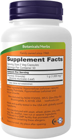 Graviola (Annona muricata) 500 mg - 100 Cápsulas Veganas - NOW Foods