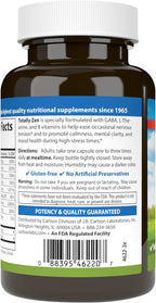 Carlson Totally Zen: GABA, L-Theanina y Vitaminas B - 120 Cápsulas