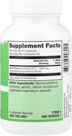 Vitacost Wild Blueberry Extract, 120 Capsules (500 mg per Capsule)