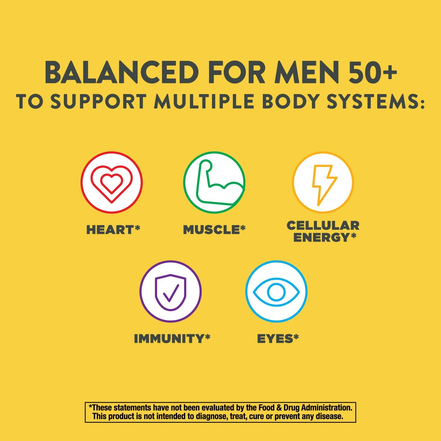 Nature’s Way Alive! Multivitamínico Completo para Hombres 50+ - Alta Potencia Vitaminas B, 50 Comprimidos