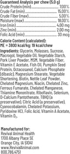 Breeder's Edge Oxy Mate Prenatal Vitamins for Dogs & Cats - Soft Chews with Iron, Folic Acid & Zinc - 60 Count