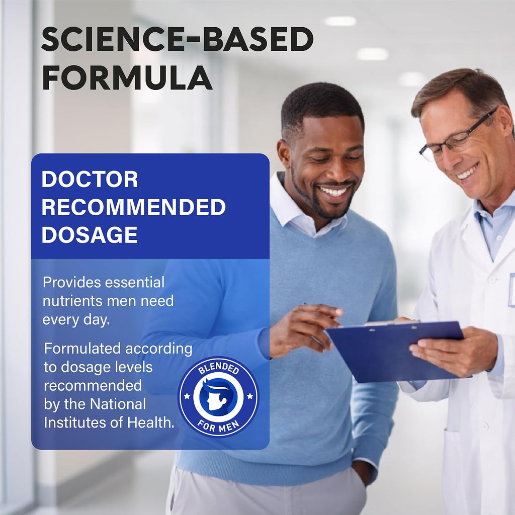 Multivitamínico para Hombres 46-en-1 - Complejo B con Alimentos Integrales y Enzimas - 90 Cápsulas