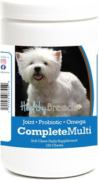 Healthy Breeds Multivitamínico Todo en Uno para West Highland White Terrier – 120 Masticables