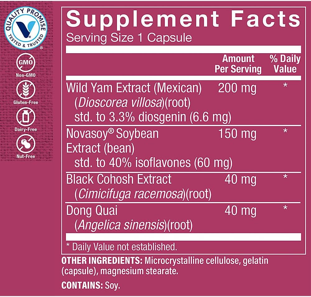 The Vitamin Shoppe Phytoestrogen Complex (60 Cápsulas)