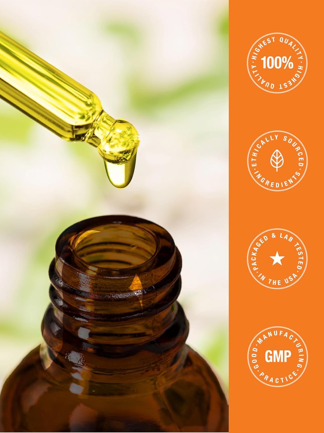 Horbäach Vitamina A Líquida Gotas - 118 ml (4 fl oz) con Aceite MCT Orgánico