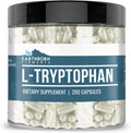 Earthborn Elements L-Triptófano 200 Cápsulas, Puro y Sin Diluir, Sin Aditivos