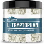 Earthborn Elements L-Triptófano 200 Cápsulas, Puro y Sin Diluir, Sin Aditivos