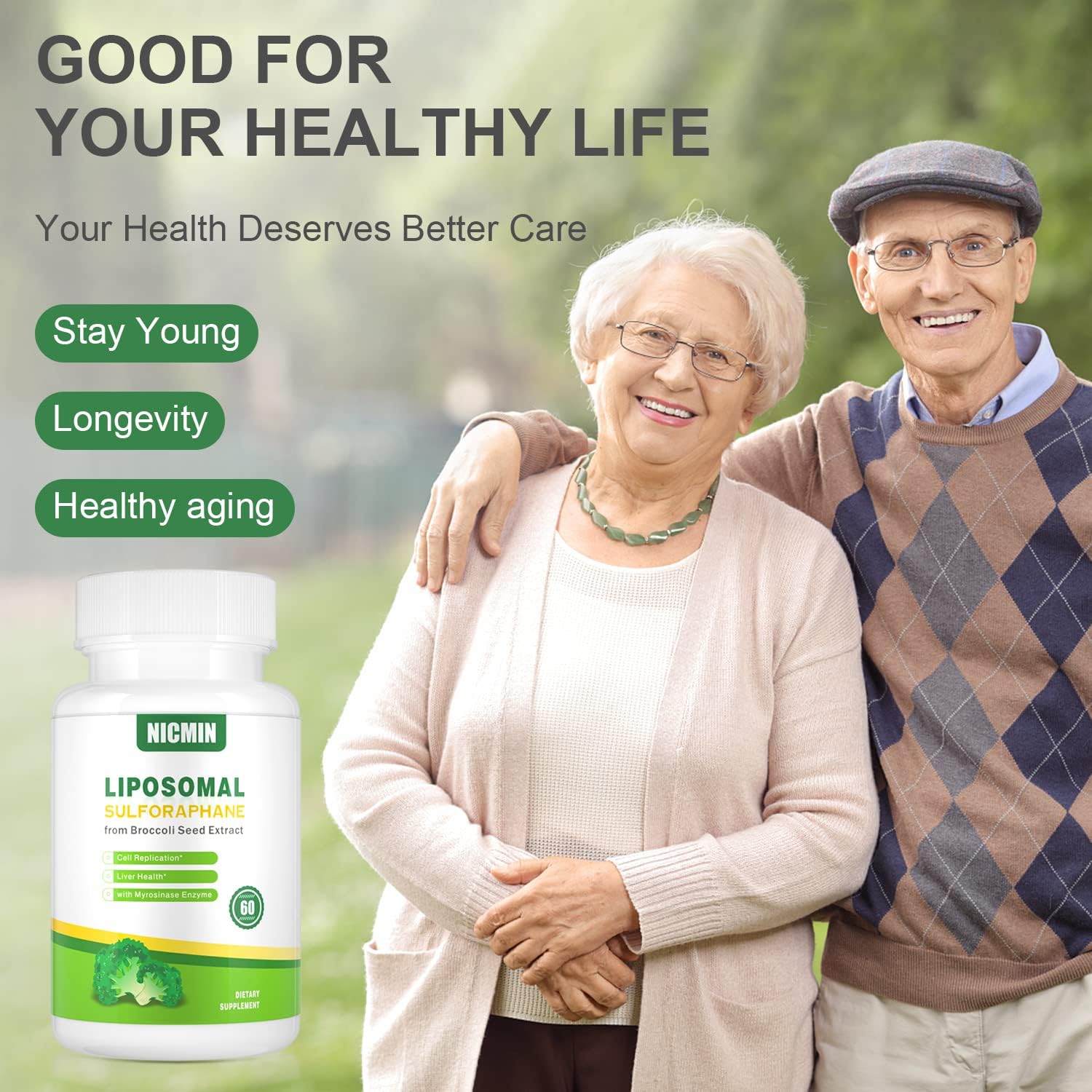 NICMIN Sulforafano Liposomal 550mg - 60 Cápsulas