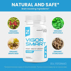 Vigor Smart Brain Booster, 300 Cápsulas, 1000mg