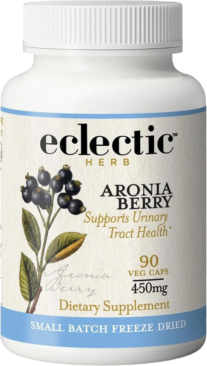 Eclectic Institute Cápsulas de Aronia Orgánica Liofilizada Cruda - 90 Cápsulas (450 mg) – Image 1